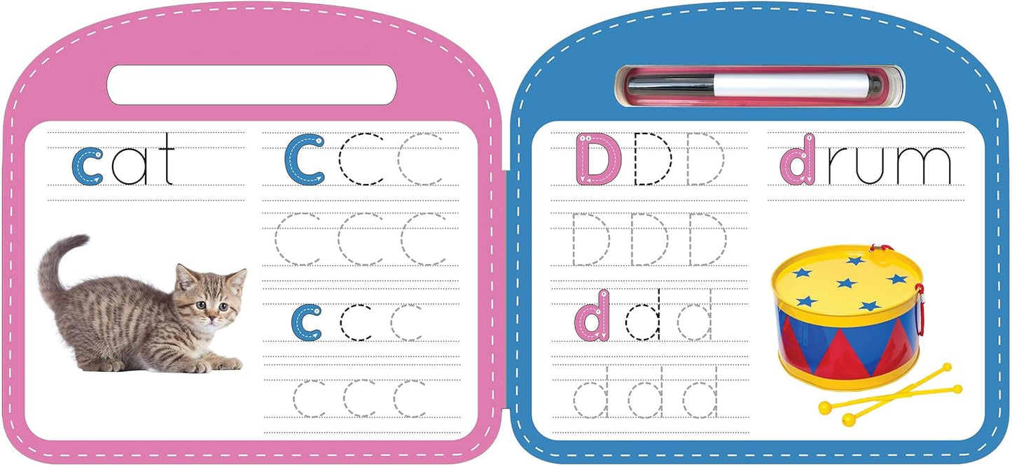 Write & Wipe ABC - Children's Novelty Learning Board Book - Wipe Clean - Alphabet - Educational (Wipe Clean First Skills Learning Series: Includes Dry-Erase Marker)