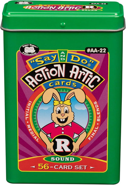Super Duper Publications | Say and Do® Action Articulation R Sounds Fun Deck | Vocabulary and Language Development Flash Cards | Educational Learning Materials for Children