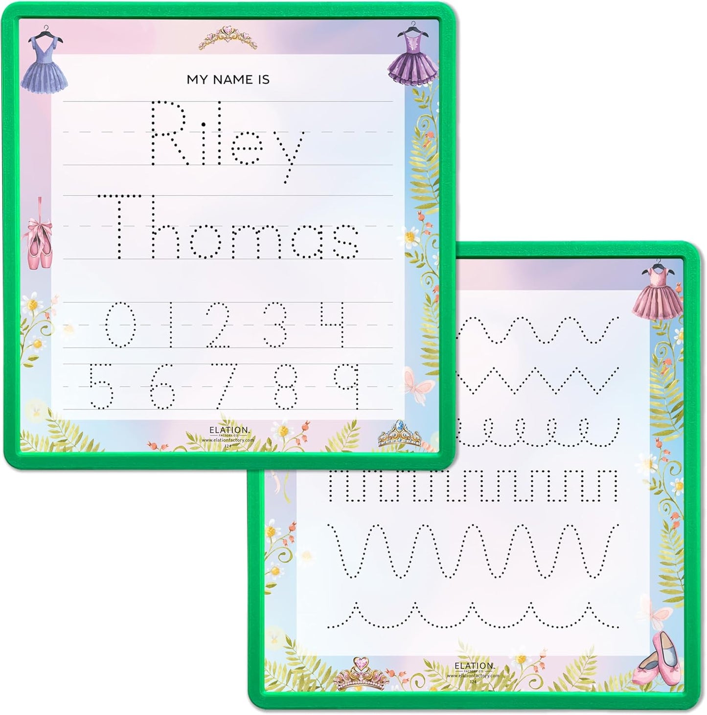 Kid's Name Tracing Board | Dry Erase Letter Tracing | Reusable Writing Practice Board | Personalized | Ballet Theme