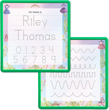 Kid's Name Tracing Board | Dry Erase Letter Tracing | Reusable Writing Practice Board | Personalized | Ballet Theme