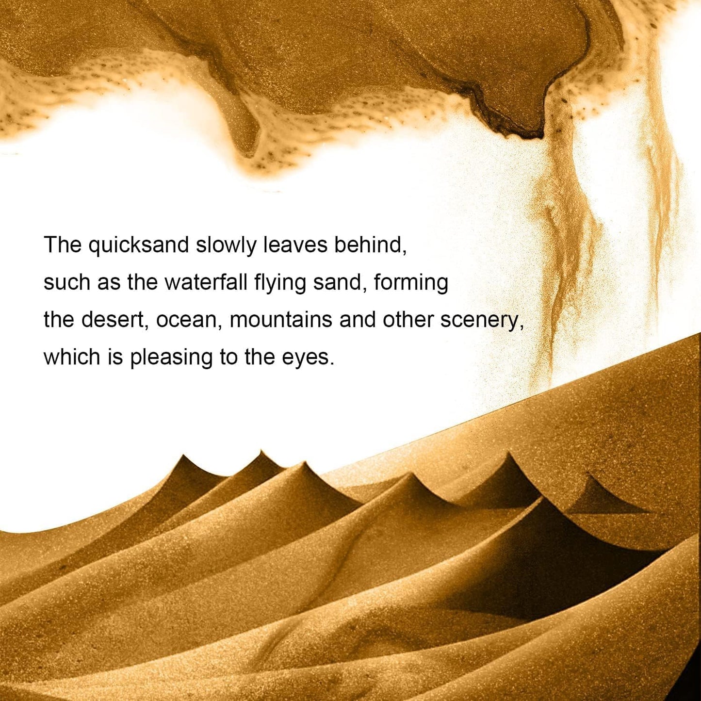 Moving Sand Art Picture Round Glass 3D Deep Sea Sandscape in Motion Display Flowing Sand Frame, Large Desktop Art Toys, Home & Office Desktop Decorations(Black, RC-Crotrol)