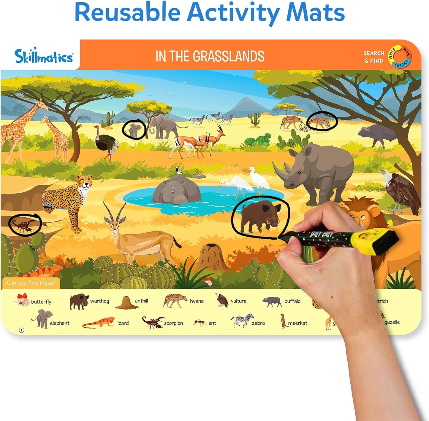 Skillmatics I Can Write PAW Patrol - Reusable Preschool Learning Activities, Educational Toy and Game, Back to School Supplies, Gifts for Students, Kids, Toddlers Ages 3, 4, 5, 6