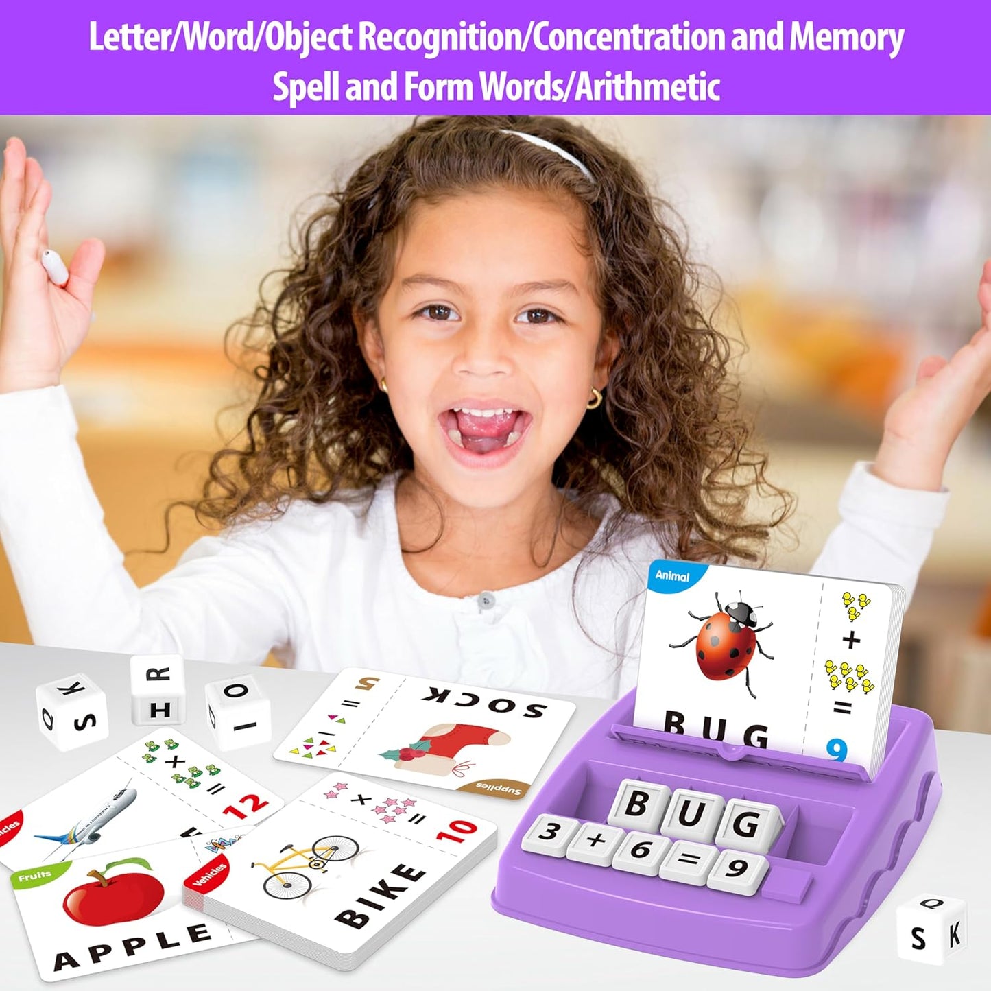 Yolscue Montessori Matching Letter Games,Educational Toys for 3-8 Year Olds Boys Girls,Alphabet Learning Toys for Kids Ages 3-8 Years,Birthday Party Gifts for 3-8 Year Olds Boys Girls(Blue)