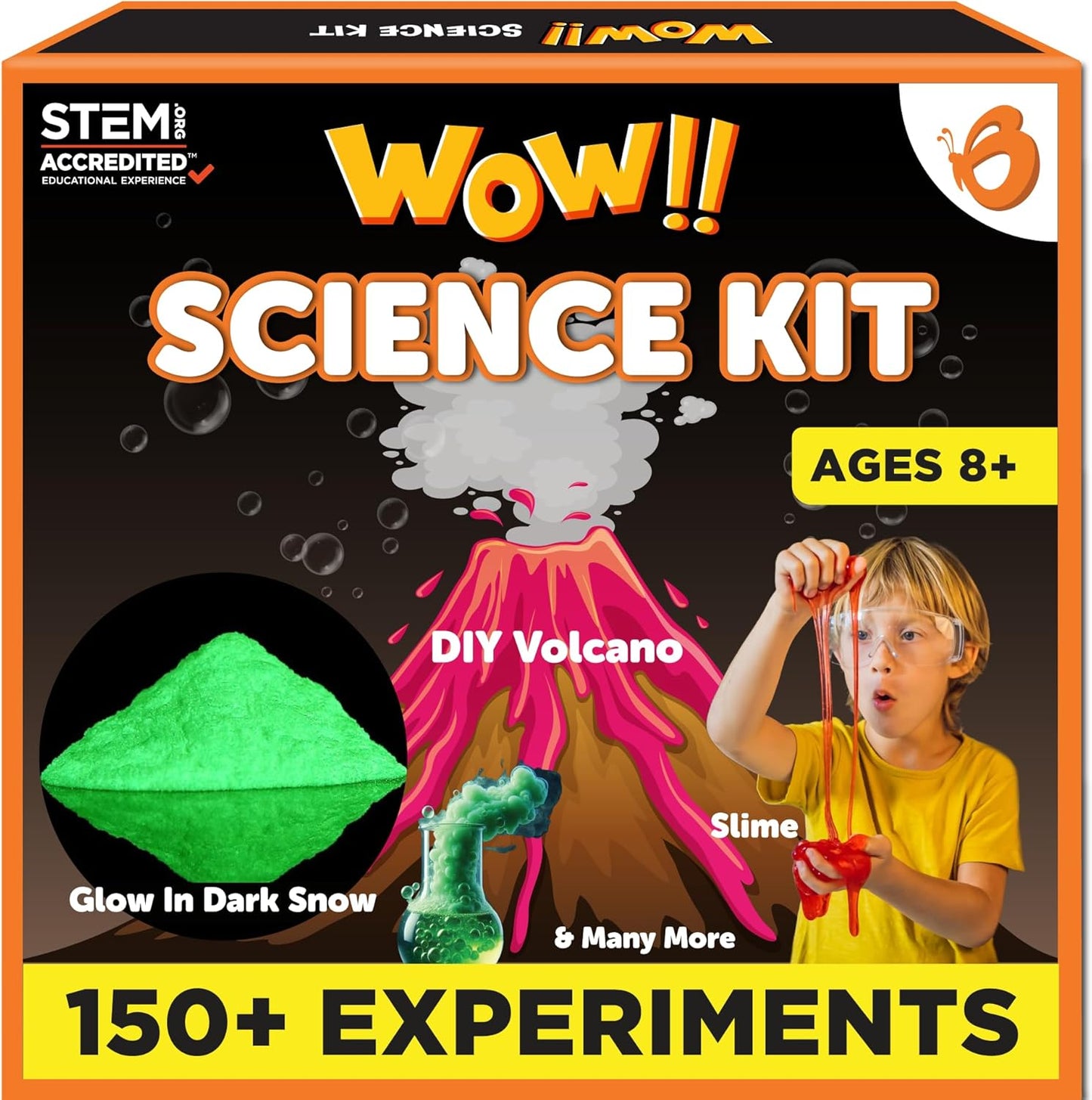 Butterfly EduFields 100+ Girls Science Kit for Kids Ages 4 5 6 7 8 | Girls in STEM & Science Experiments | Educational Gift Ideas for 4 5 6 7 8 Year Old Girl | STEM Projects, Fun Learning