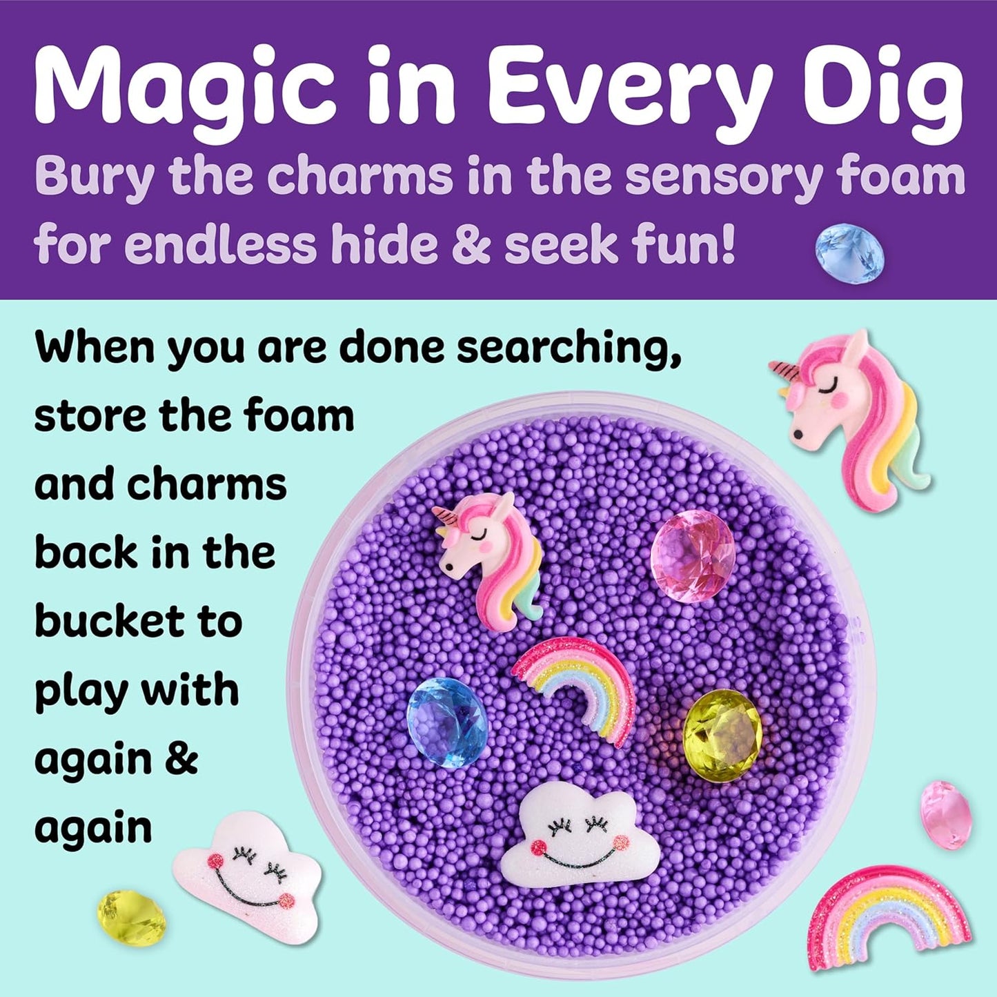 Creativity for Kids Sensory Surprise Ocean Kit | Crunchy Sensory Foam Toy for Kids | Dig, Squish & Discover Hidden Ocean Surprises | Mess-Free, Screen-Free Play (Ages 4+)