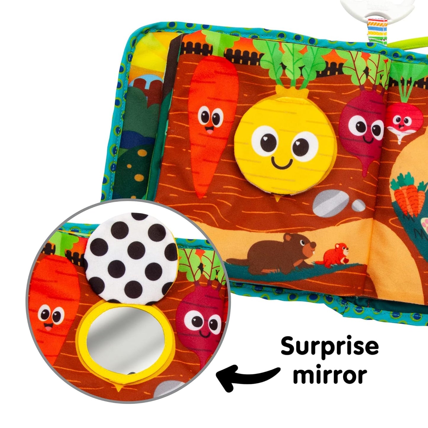 Lamaze Fun with Colors Soft Baby Book - High Contrast Baby Book with Crinkly Cloth Pages - Sensory Books for Babies Ages 6 Months and Up