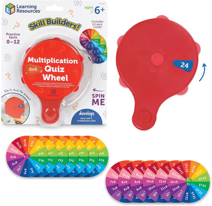 Learning Resources Skill Builders Letter Quiz Wheel, Alphabet Flash Cards, Reading Games, Sight Words Flash Cards Kindergarten, Ages 3 and Up