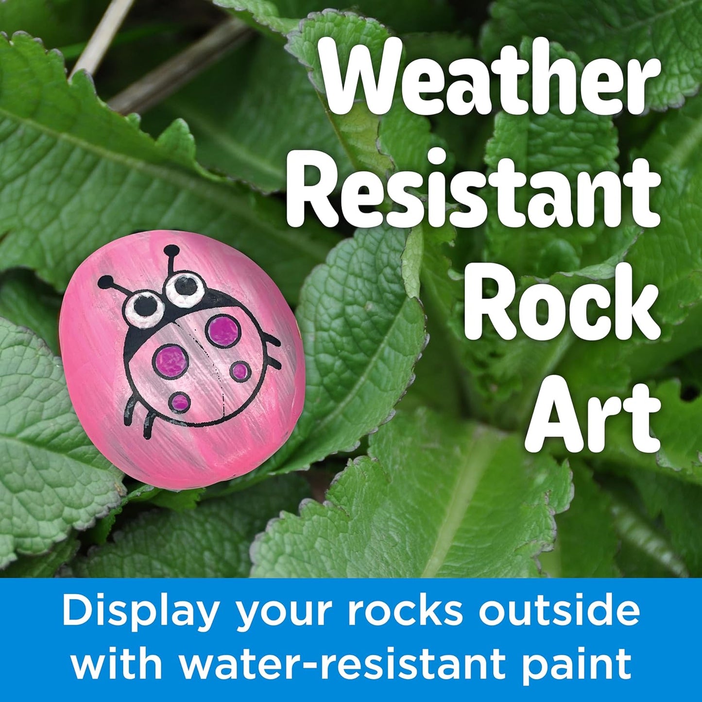 Creativity for Kids Rock Snake Bucket Kit Create 20 Smooth Stones into a Colorful Rock Snake Fun DIY Craft & Outdoor Art Activity for Kids (Ages 6+)