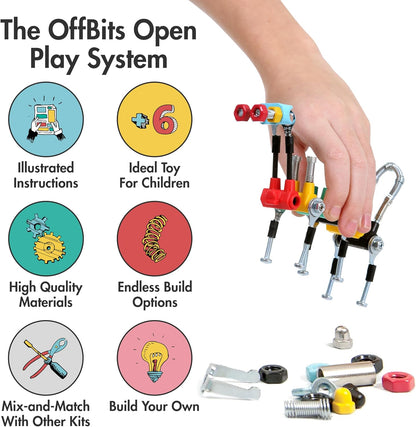 The Off Bits Space Mission Educational Build Your Own Robot Toy, Stem Building Toys for Boys and Girls, Valentine Birthday Gift for Kids Montessori Play Kit, Steam Toys for Kids Ages 6 7 8 9+