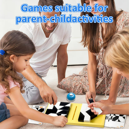 Puzzle Blocks for Kids,Education Puzzle Toy with Storage Tray,Brain Teaser with Challenges Cards 3D Logic & Spatial Thinking Tabletop Toy for Boys Girls