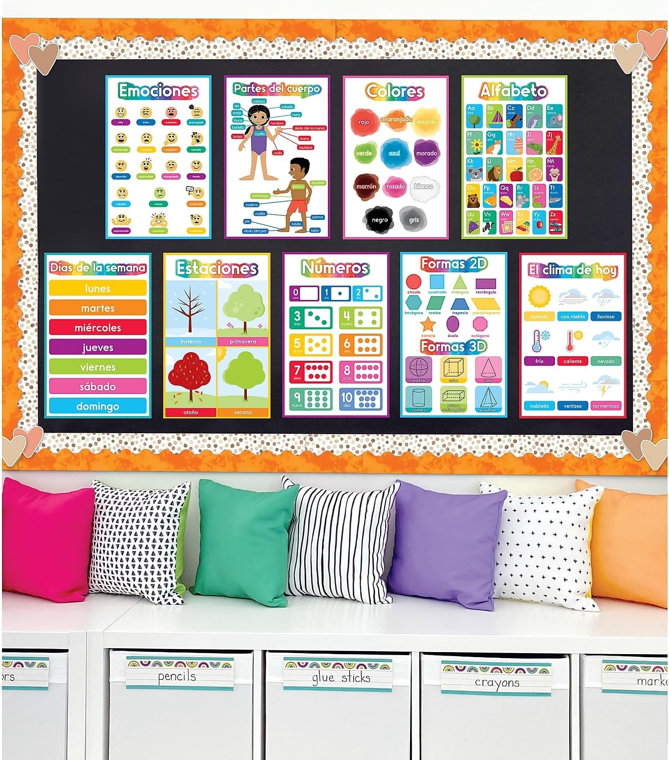 Carson Dellosa 14-Piece Mathematics Strategy Posters, 8.5" x 11" Wall Art Ten Frame, Counting, Number Line, Math Manipulatives, Facts, and More Strategies, Classroom Decor and Teacher Supplies