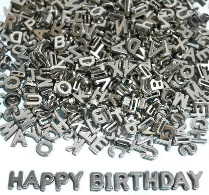 300+ Pieces 9x12mm Big Large Alphabet Letter Beads Charms A-Z Mixed Plastic Shape Loose Bead for Jewelry Making Bracelets Necklaces Key Chains (Classic Solid Colors)