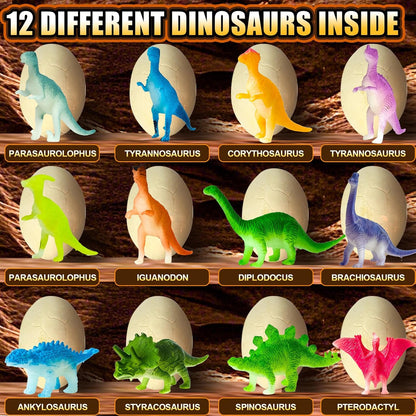 Dinosaur Eggs Toys Dig Kit, 24 Dino Eggs, Dinosaur Toy for Kids, Science STEM Dinosaur Eggs for Birthday and Easter Gift, Easter Basket Stuffers, for Boys Girls Age 3+