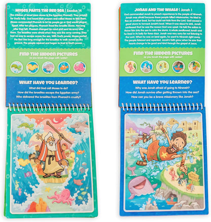 Water Reveal Coloring Scripture Book for Kids Ages 3+. New Testament Bible Stories: Preschool, Elementary, Primary, Christian, Religion