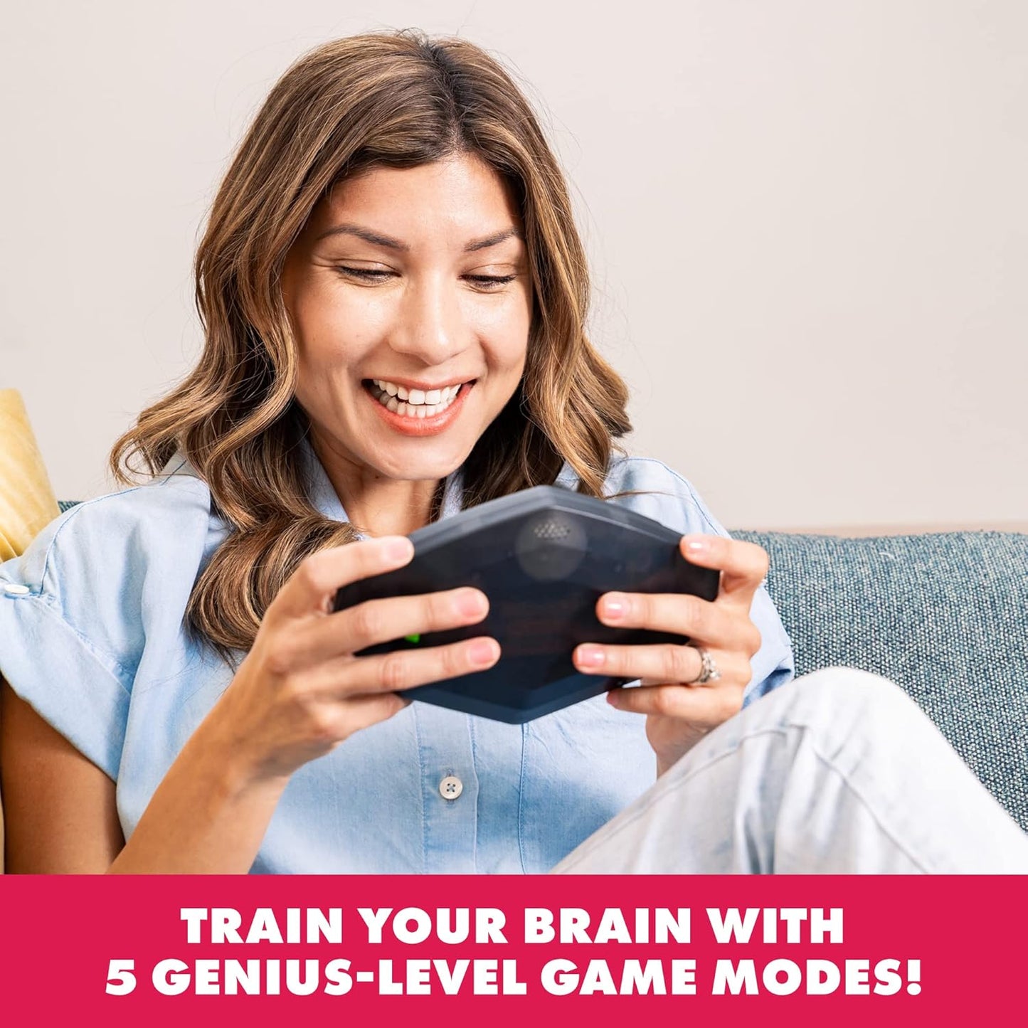 Educational Insights BrainBolt Genius - Puzzle Memory Game for Kids, Teens and Adults, Handheld Electronic Brain Travel Games, Gift for Gamers, Games for Kids 8-12, Fidget Memory Game