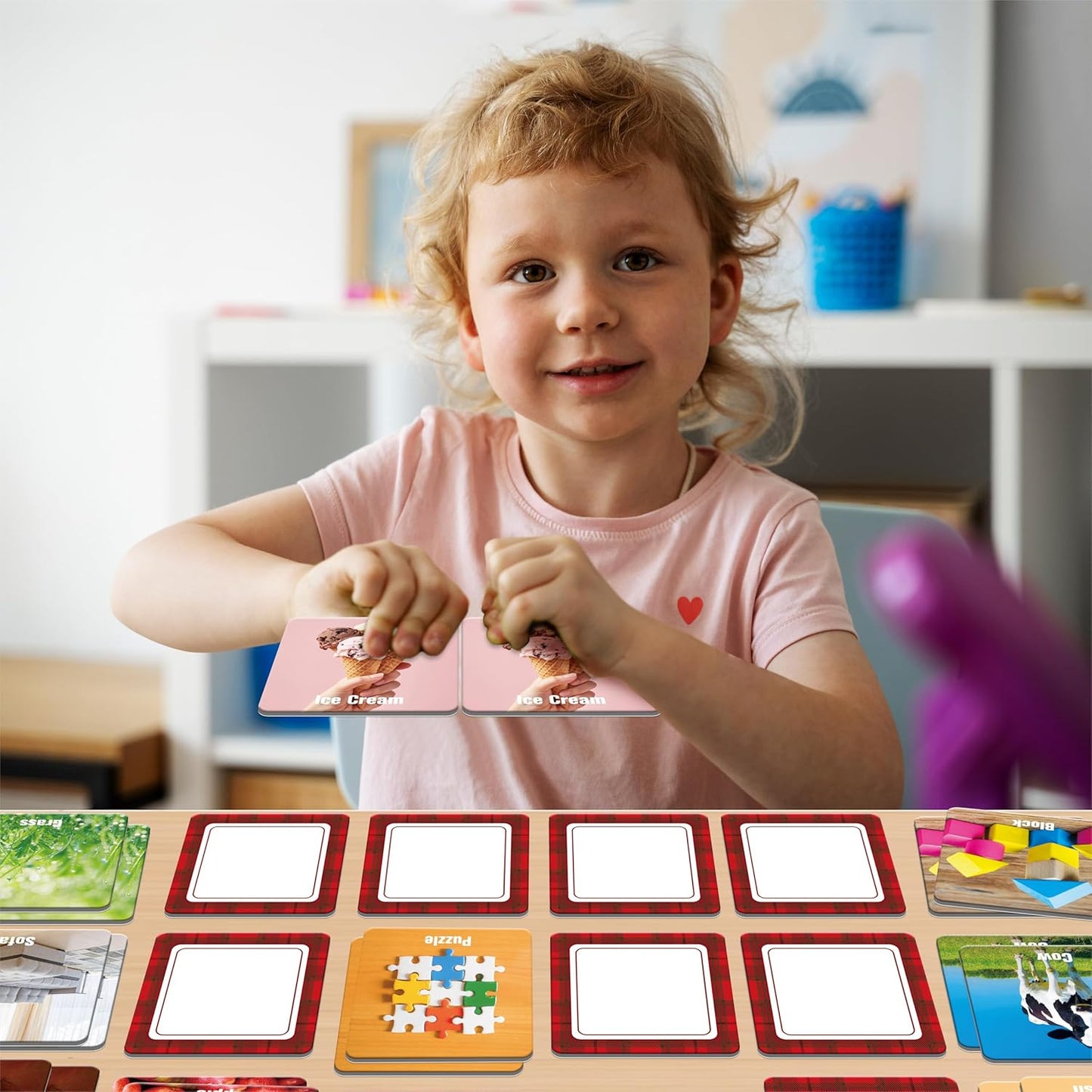 Memory Matching Game, 72 PCS Sight Words Matching Cards for Kids, 36 Pairs Memory Cards, Educational Toy for Children to Learn Sight Words 5+ Years Old