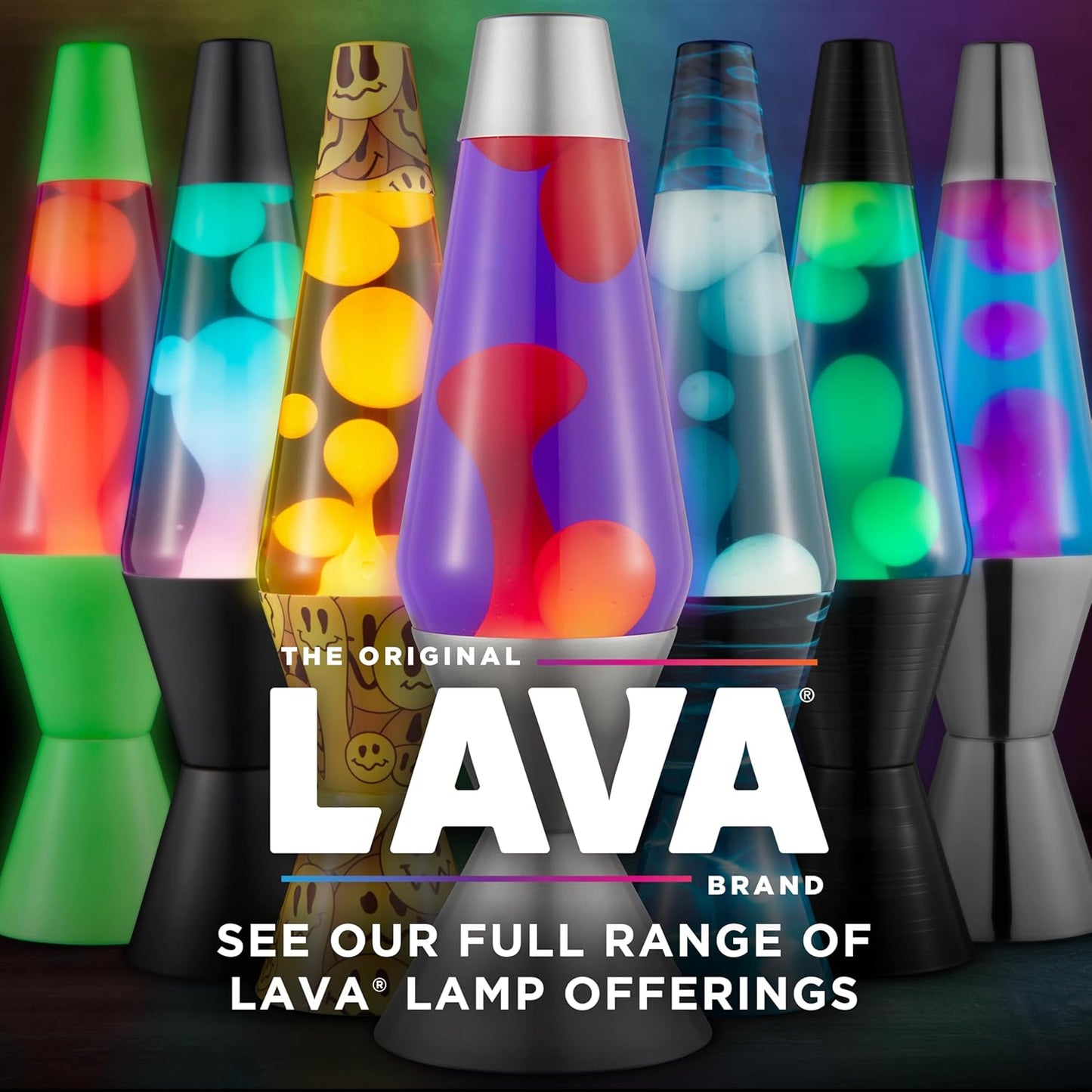 The Original Lava® Lamp - 14.5" Techno Chrome - Classic Liquid Motion Lamp - Pink Lava and Blue Liquid - Item #2097 (Amazon Exclusive)