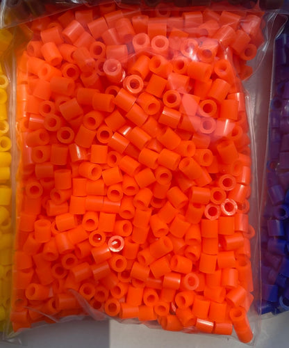 OEEKOI 5500Pcs Fuse Beads - 5mm Bulk Melting Beads for Crafts, Ideal for Christmas Birthday Gifts,Clear