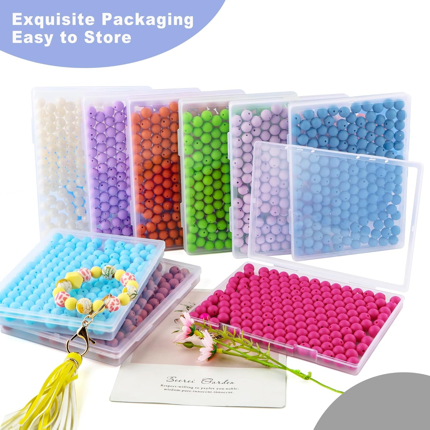 65Pcs 19mm Silicone Beads for Keychain Making Bracelet Necklace, Bulk Round Silicone Beads for Pens（Christmas Green） - Colors B