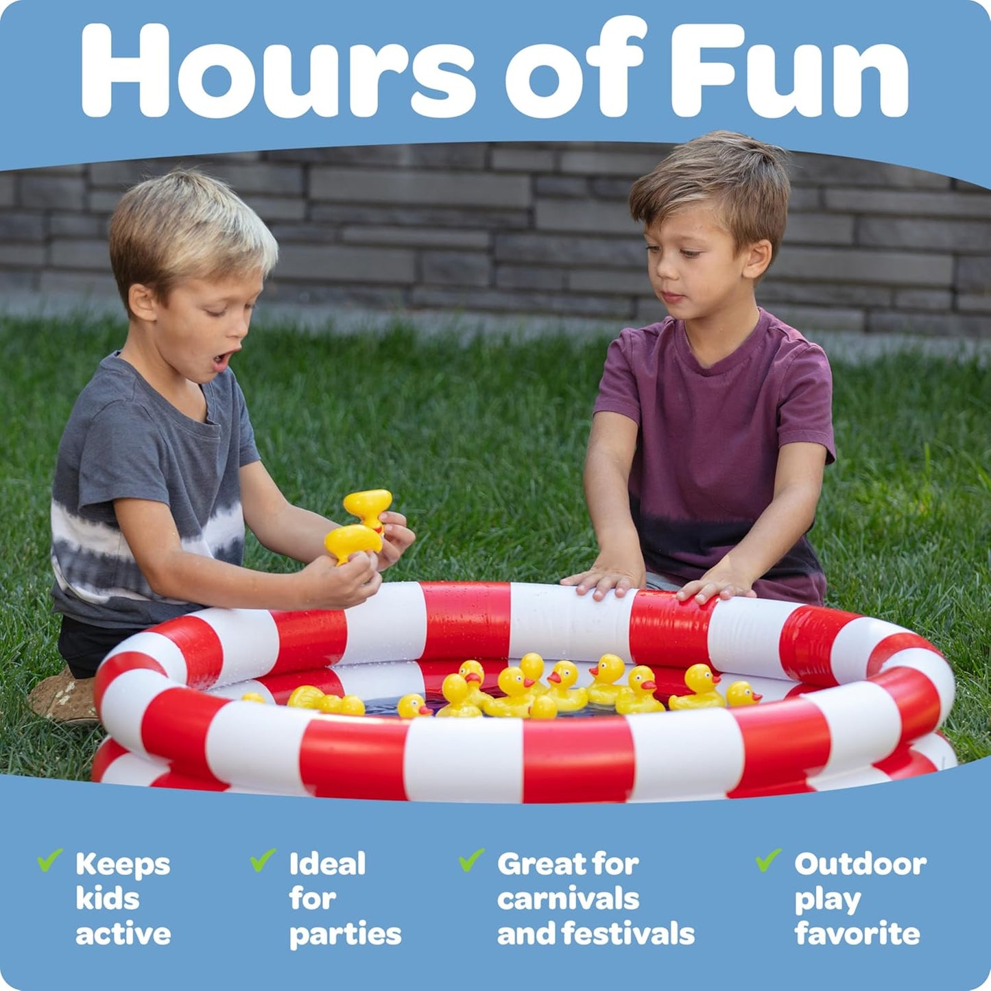 Duck Pond Matching Carnival Game, Outdoor Games for Kids Birthday Party Field Day Fun Activities for Kids 4-8, 3-5 - Outdoor Water Toys and Games for Backyard, Memory Game, Easter Gift Summer Toy