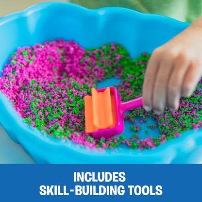 Educational Insights Pluffle Sensory Station - Tactile Sensory Toys for Toddlers 3-4, Mess Free Slime Alternative, Satisfying Foam Sand Bin Filler, All-in-One Kit with Tools and Supplies