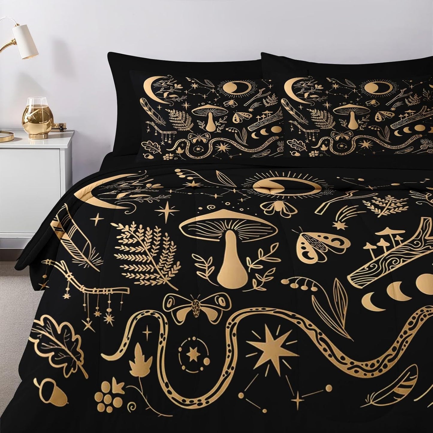 Nesker Comforter Set Twin Size, Science Lab School 5 Pcs Bedding for Kids and Adults, Medical University Chemistry Bed Sheet Sets with Fitted Sheet Pillowcase & Sham