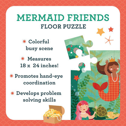 Petit Collage Floor Puzzle, Our World, 24-Pieces – Large Puzzle for Kids, Completed Map Puzzle Measures 18” x 24” – Makes a Great Gift Idea for Ages 3+
