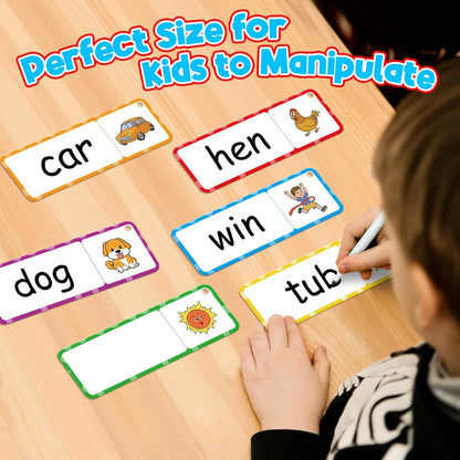 Blends & Digraphs Cards,Phonics Games,Learn to Read,Speech Therapy Toys for Toddlers Kids,Sight Word Games Spelling Reading Learning,Kindergarten Preschool Learning Activities,Educational Toy
