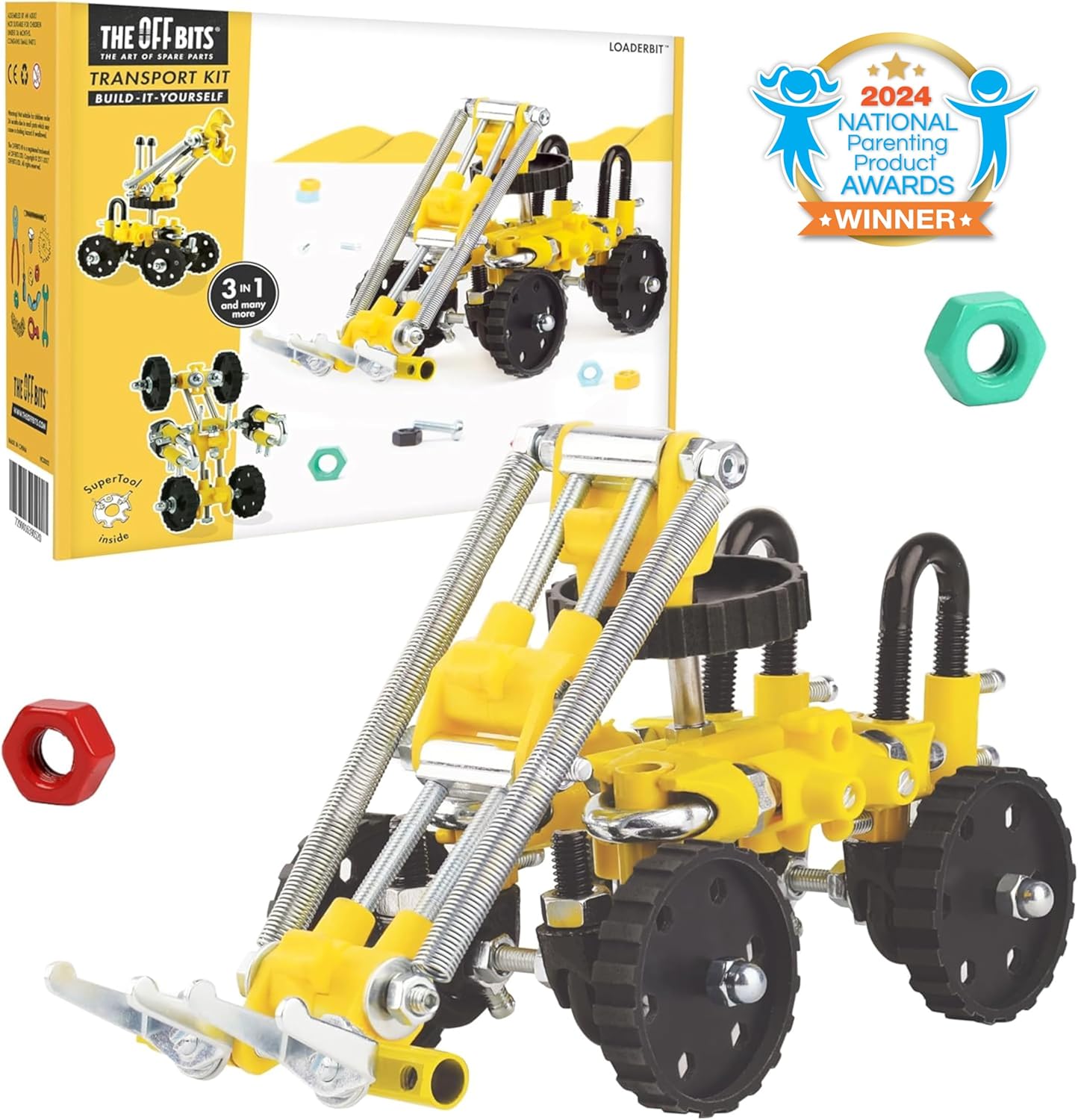 The Off Bits AirBit – Build Your Own Airplane! STEM Building Kit for Creative Kids 8-12 & Curious Adults, Fun Educational Gift for Boys & Girls