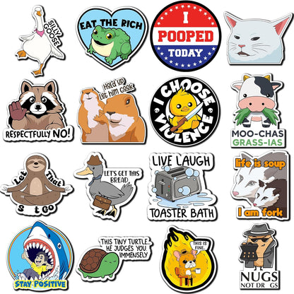 Debinolo 16 PCS Funny Fridge Magnets for Adults, and Words for Refridgerator Cabinet Door Dishwasher Filing Cabinets Tool Box Home/Office Decorations (16, Funny)