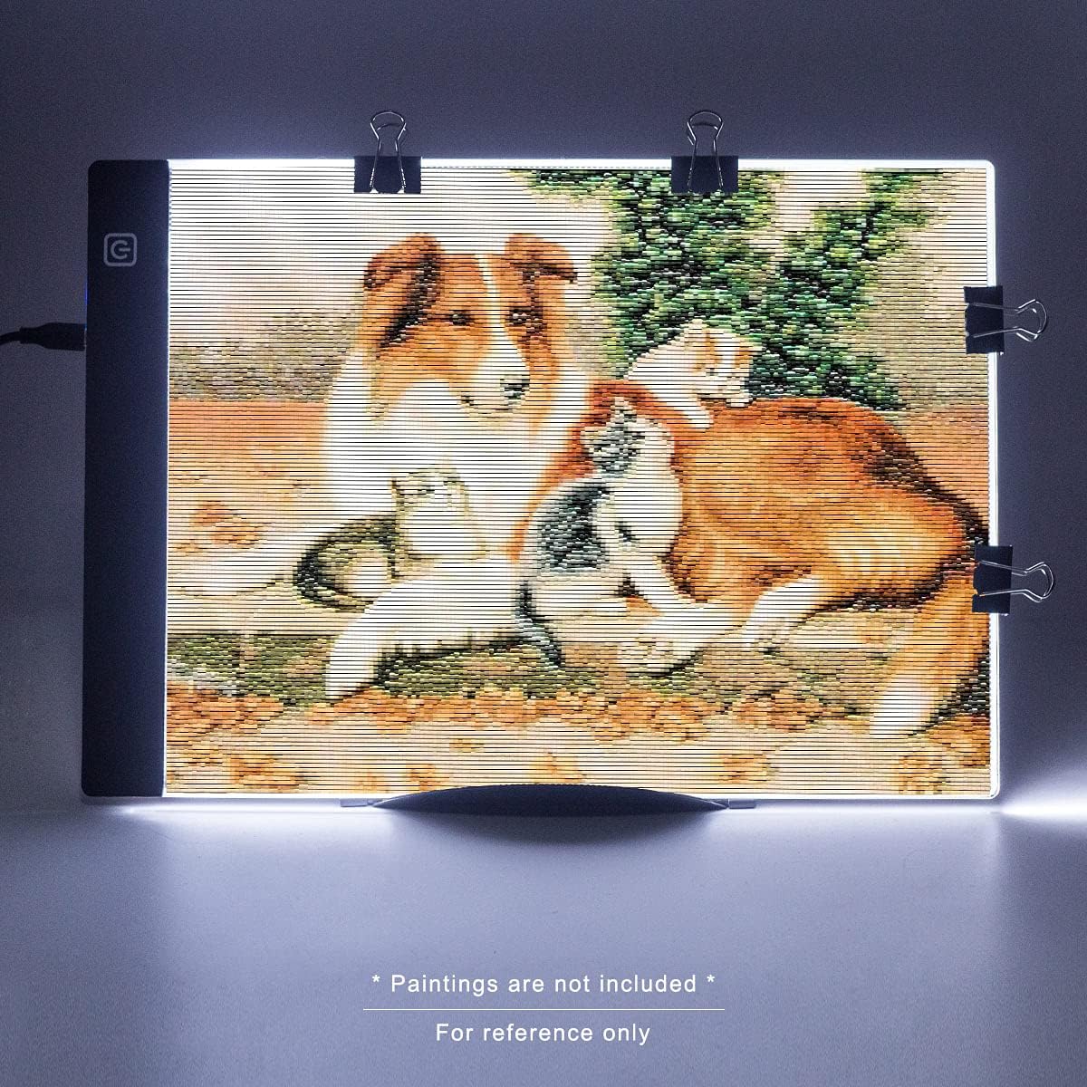SevenFish B4 Diamond Painting Tools LED Light Box, Ultra-Thin Adjustable Brightness Diamond Art Light Board Light Pad for Tracing, Drawing, Sketching, Animation, Stenciling, 5D Diamond Painting