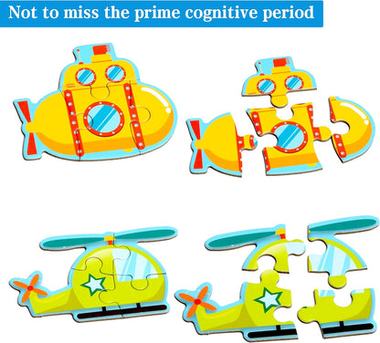Magnetic Puzzles for Kids Ages 1-3, Travel Toddler Puzzles Ages 2-4 Year, Excavator Refrigerator Magnet for Kids Learning Gift for Road Trip