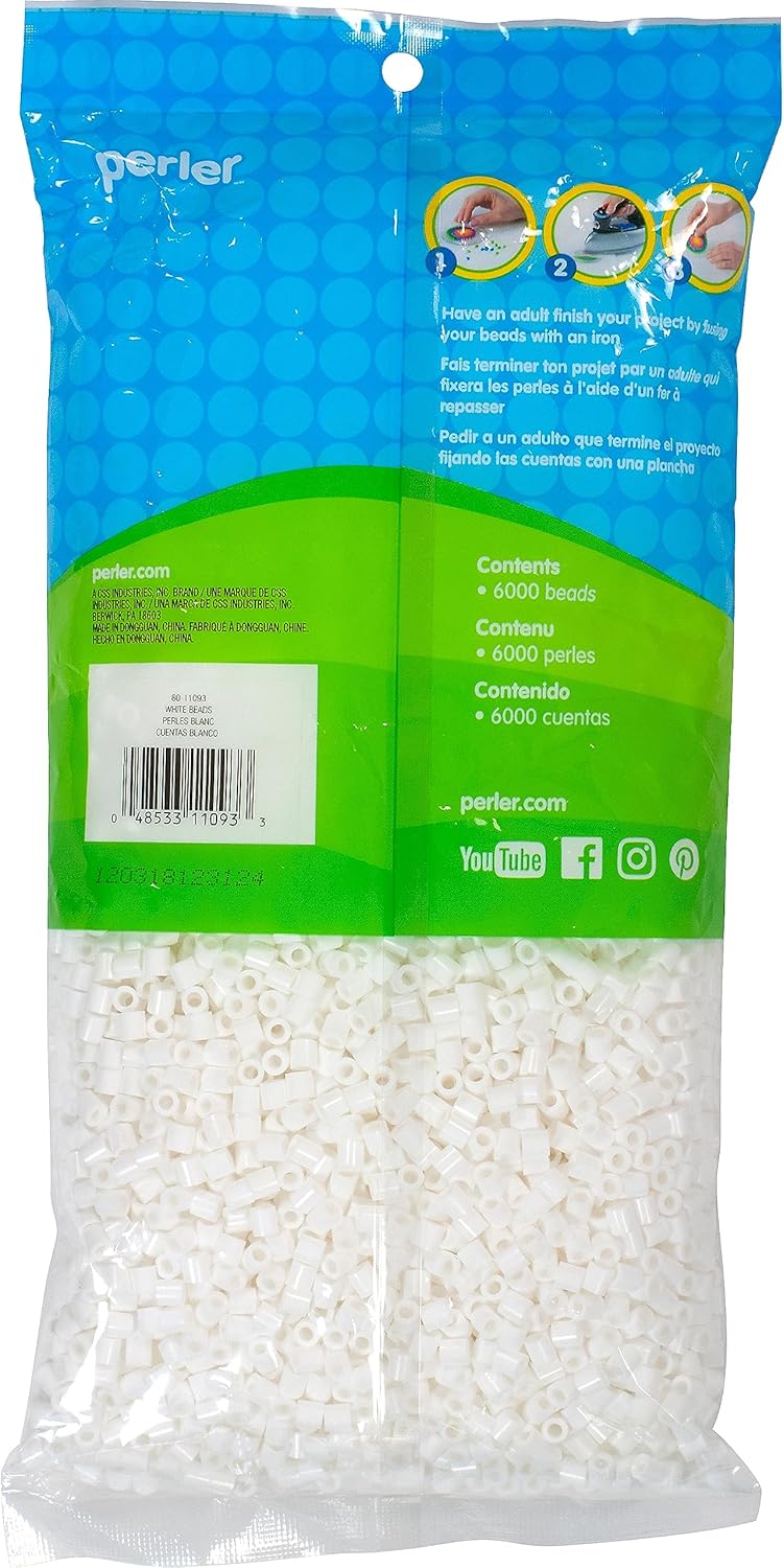 Perler Beads Fuse Beads for Crafts, 6000pcs, Glow in the Dark green