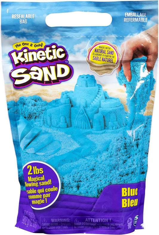 KINETIC SAND - RECHARGE COULEUR BLEU 900 G de sable - Sable Cinétique et Coloré - Alternative Pâte à Modeler - JOUET ENFANT 3 ANS ET + - 6046035 - Loisirs Créatifs