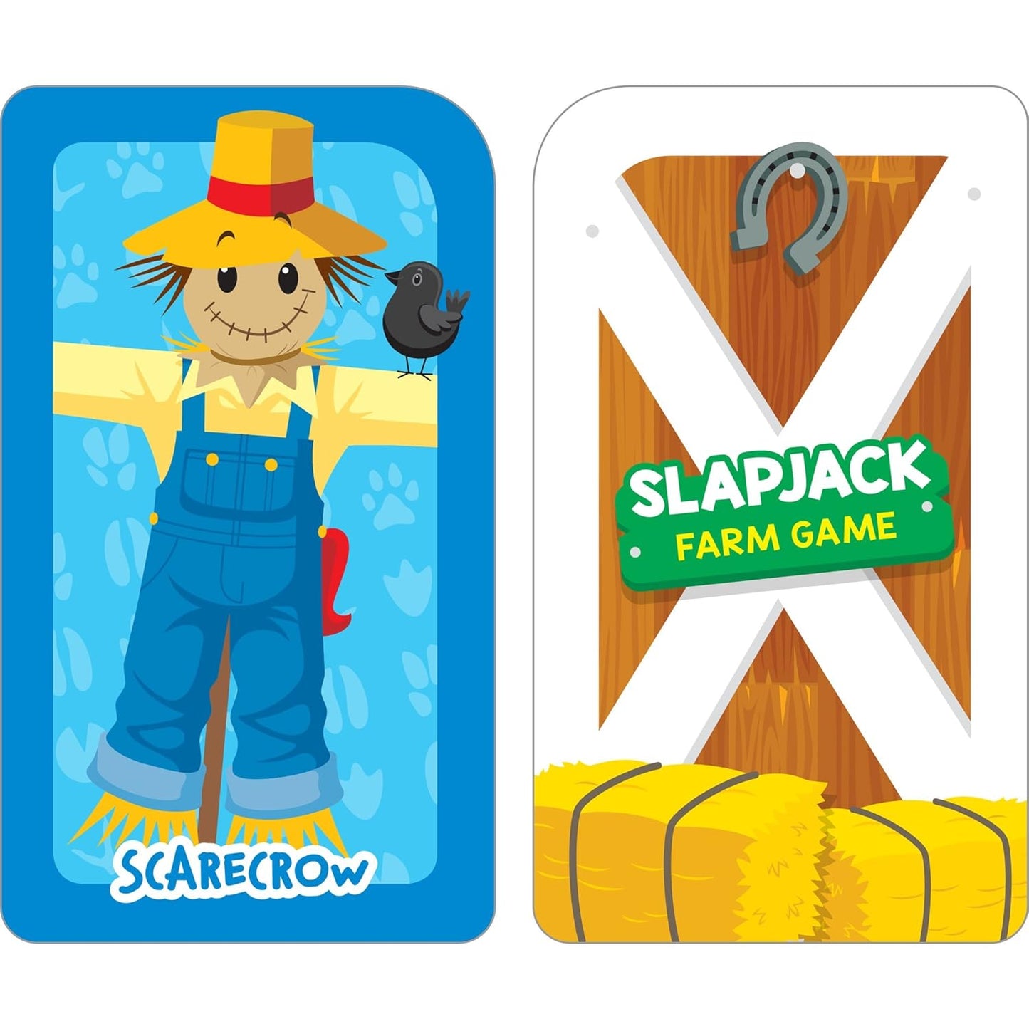 School Zone Slapjack Farm Card Game: 56 Game Cards, Preschool, Kindergarten, Animals, Counting, Matching, Vocabulary, Ages 4+
