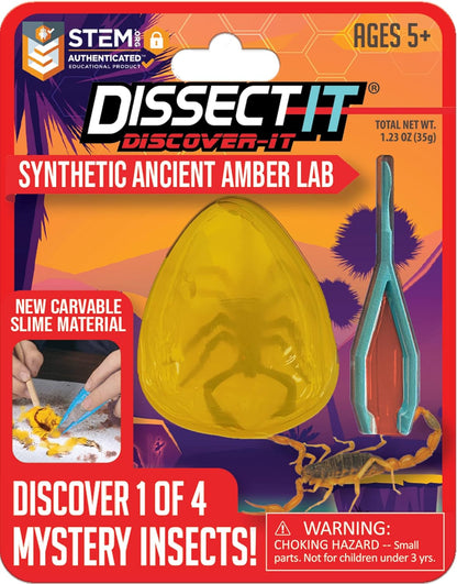 Dissect-It Discover-It Dinosaur Dig Kit, Dissecting Gel Kids Science Kit Project to Learn Anatomy, STEM Toys for Ages 6 and Above