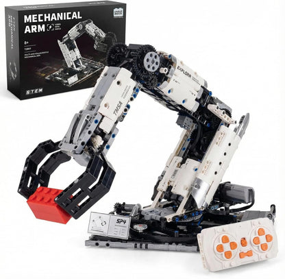 1029 PCS STEM Robotic Arm Kit for Kids Ages 8-16, Programmable DIY Robot Arm Building Toy with APP & Remote Control, Engineering Coding Robotics Kit, Educational Science Gift for Boys Girls