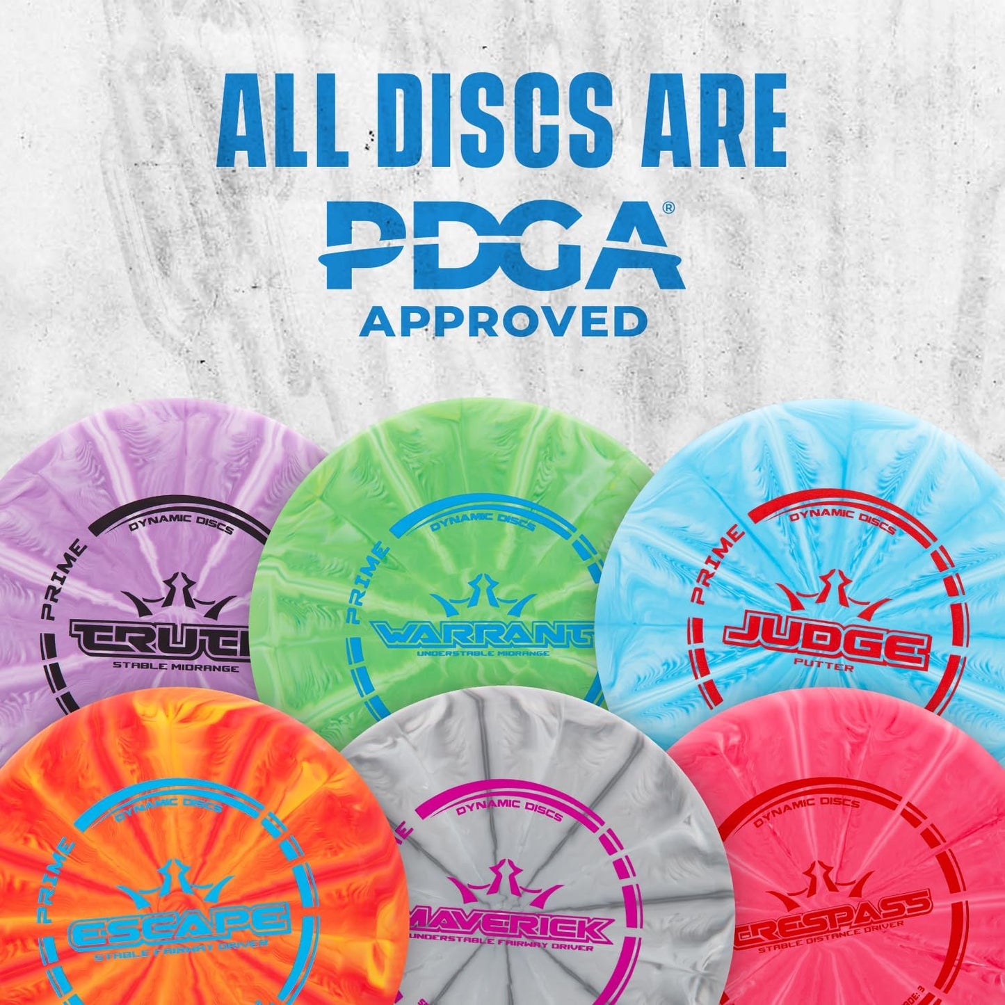 Dynamic Discs Prime Burst 4-Disc Golf Starter Set | Includes Putter, Midrange, Fairway & Driver | Golf Discs Set for Beginners | 170-176g | Beginner Pack for Amateurs