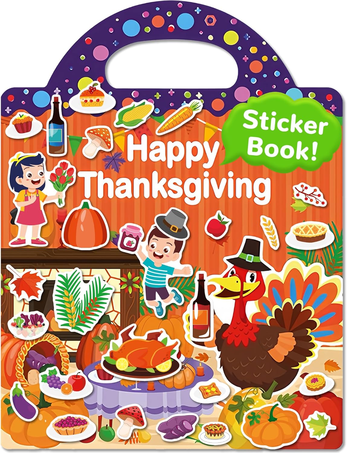 Halloween Sticker Books for Kids, Reusable Sticker Books for Toddlers, Halloween Travel Toys Acticities Crafts Birthday Gifts for Boys Girls Kids