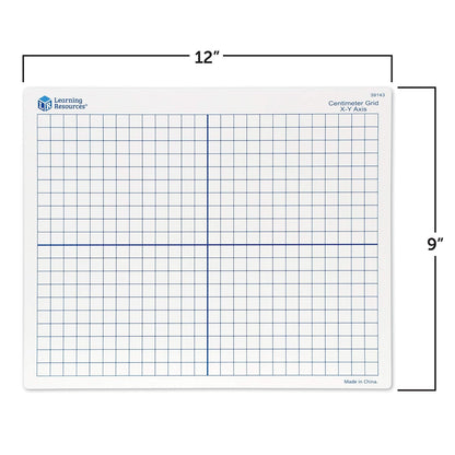 hand2mind - 42852 Plastic Cuisenaire Rods Classroom Kit (15 Sets of 74 Pieces) & Learning Resources 9"X 11" Double Sided x-Y Axis Dry Erase Mats,Ages 6+