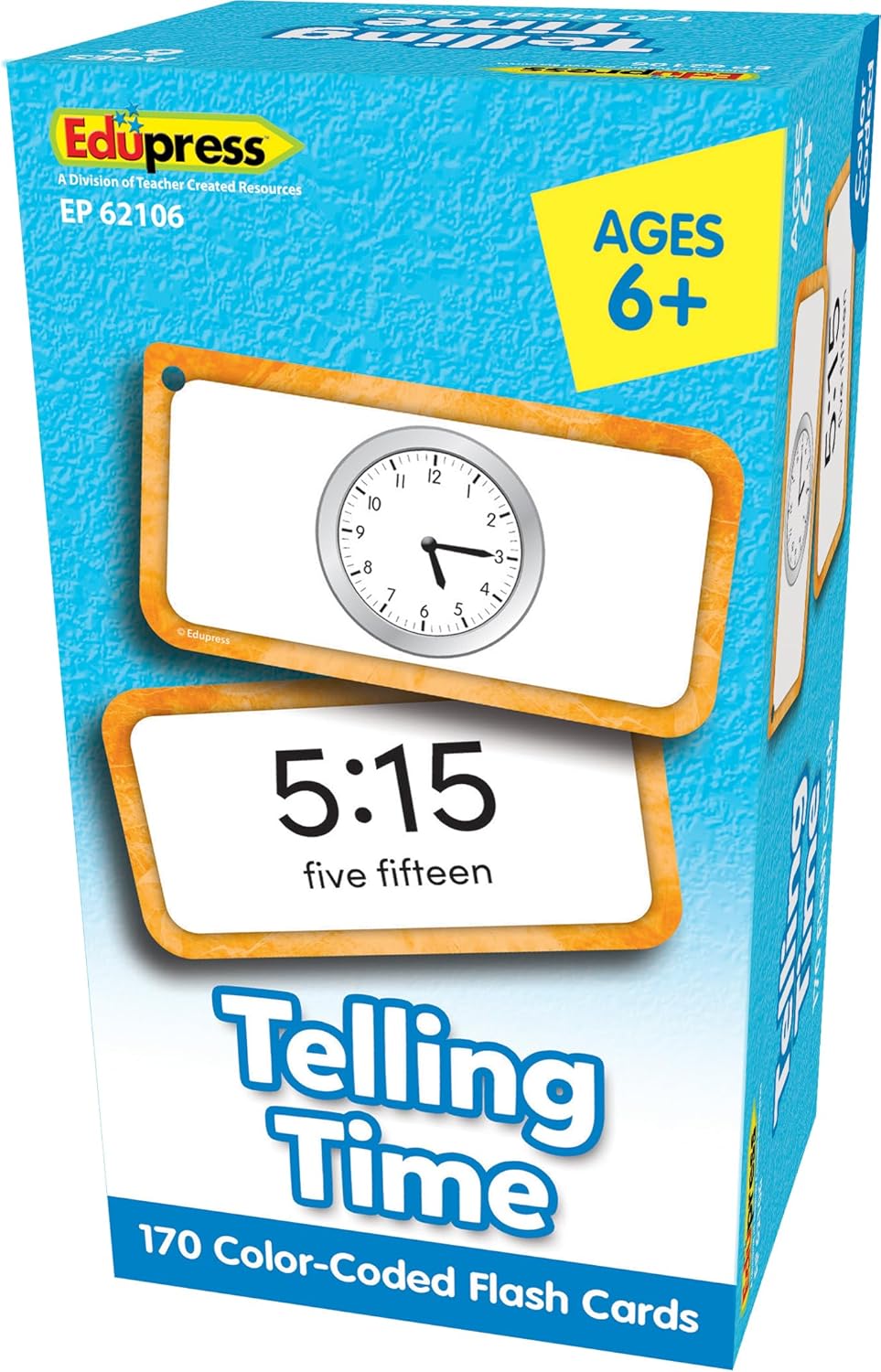 Teacher Created Resources Telling Time Flash Cards Deluxe Set (EP62106)