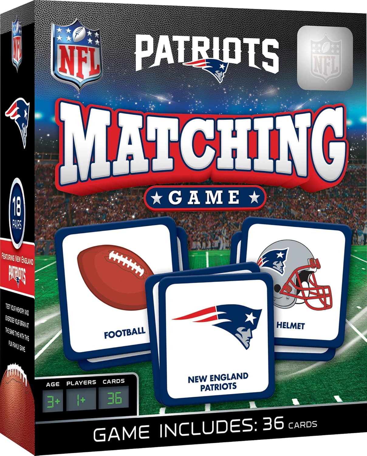 MasterPieces Sports Games - NFL Matching Game - Game for Kids and Family - Laugh and Learn