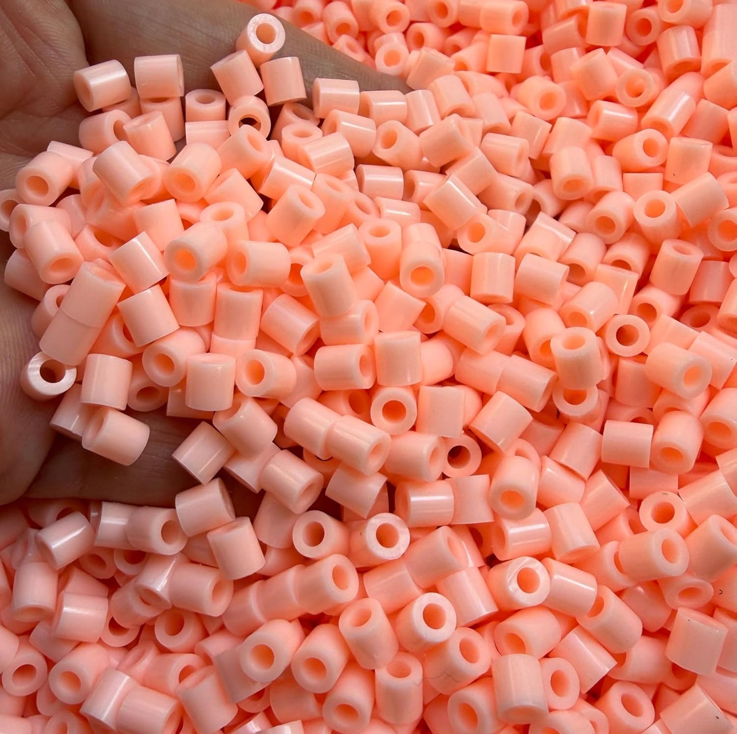 OEEKOI 5500Pcs Fuse Beads - 5mm Bulk Melting Beads for Crafts, Ideal for Christmas Birthday Gifts,Clear