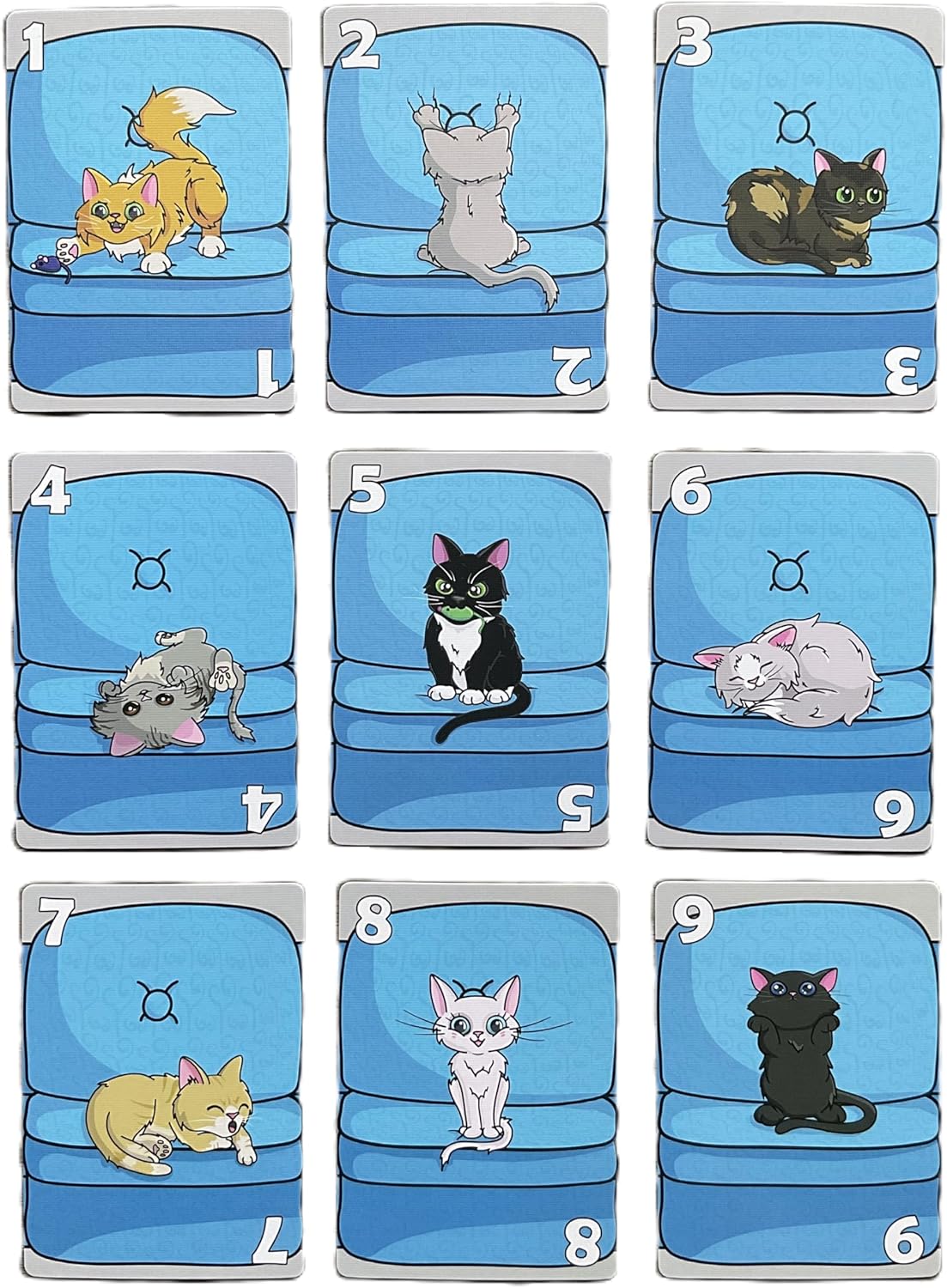 Couch Kittens Card Game- Quick and Easy 2 Player Game for Cat Lovers by The Dusty Top Hat