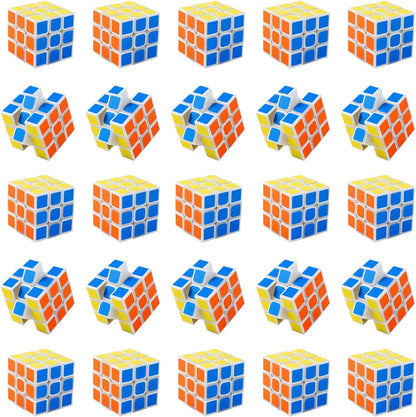 Mini Cube 24 Pack Puzzle Party Favors for Kids Birthday Party Favors, Magic Cube Classroom Prize for Students & School Rewards, Stress Relief Toys Easter Christmas Stocking Goody Bag Filler