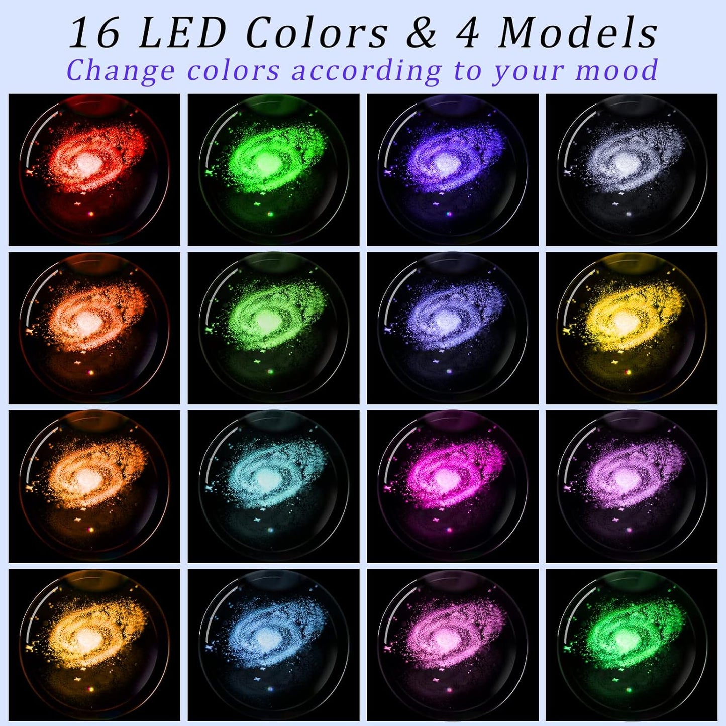 3D Solar System Crystal Ball Night Light with 16 Color LED Wooden Base, Upgraded 3.15 Inch Galaxy Planets Glass Ball Lamps with Remote for Birthday Christmas, Astronomy Space Gifts for Boys Girls