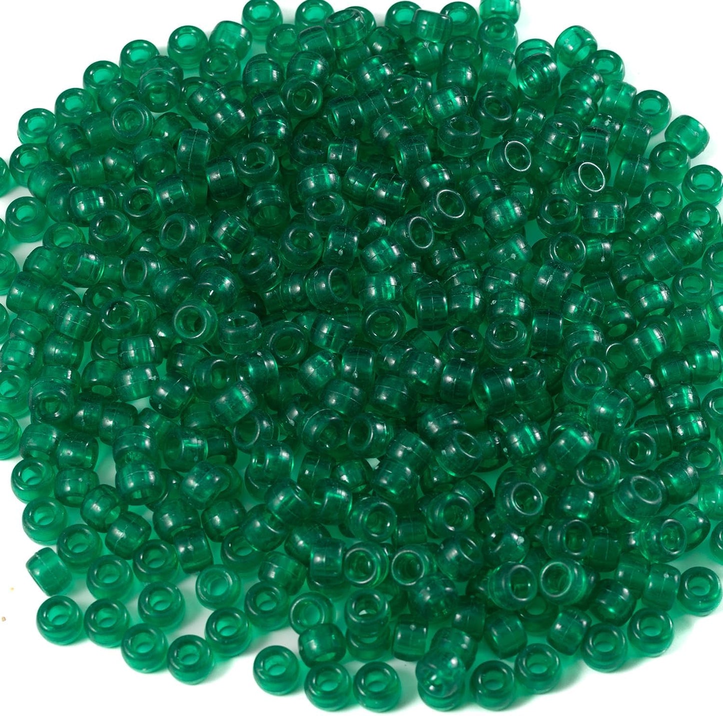 Gxueshan 1000 Pcs Acrylic Black Pony Beads 6x9mm Large Hole Pen Hair Kandi Beads Bulk for Friendship Bracelet Necklace Jewelry Making Earring Braiding Kit