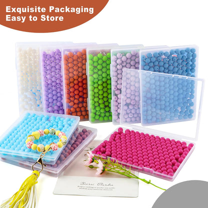 65Pcs 19mm Silicone Beads for Keychain Making Bracelet Necklace, Bulk Round Silicone Beads for Pens（Christmas Green） - Colors B