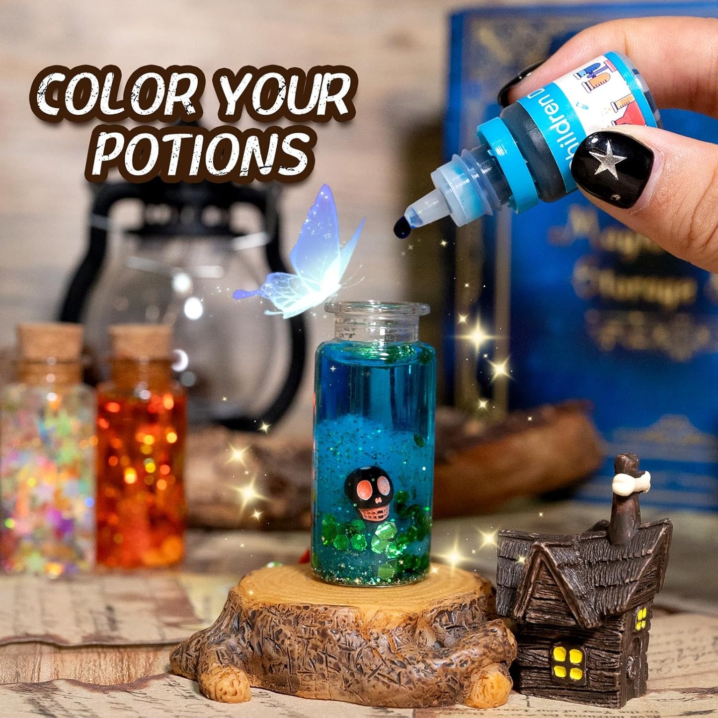 LDomet Science Magic Potions Kit for Kids, 20+ Potion Experiments Making, Fairy Magic Potions Craft Kit for Age 8-12, Creative Educational Birthday