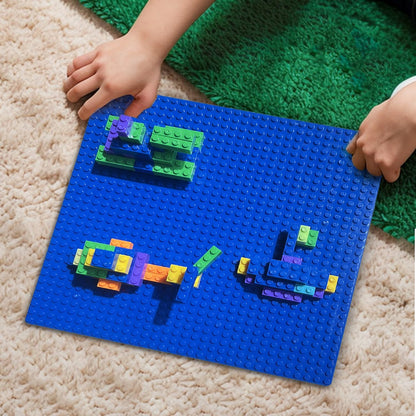 Pairez Toys 8-Pack Classic Baseplates for Building Bricks (10" x 10") – Compatible with All Major Brands, Construction Toys for Kids Ages 4-8+, Black, White, Dark Gray, Light Gray